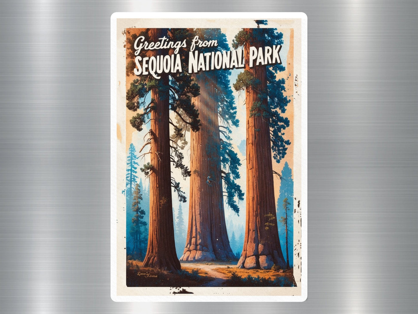 Vintage Sequoia  National Park Sticker