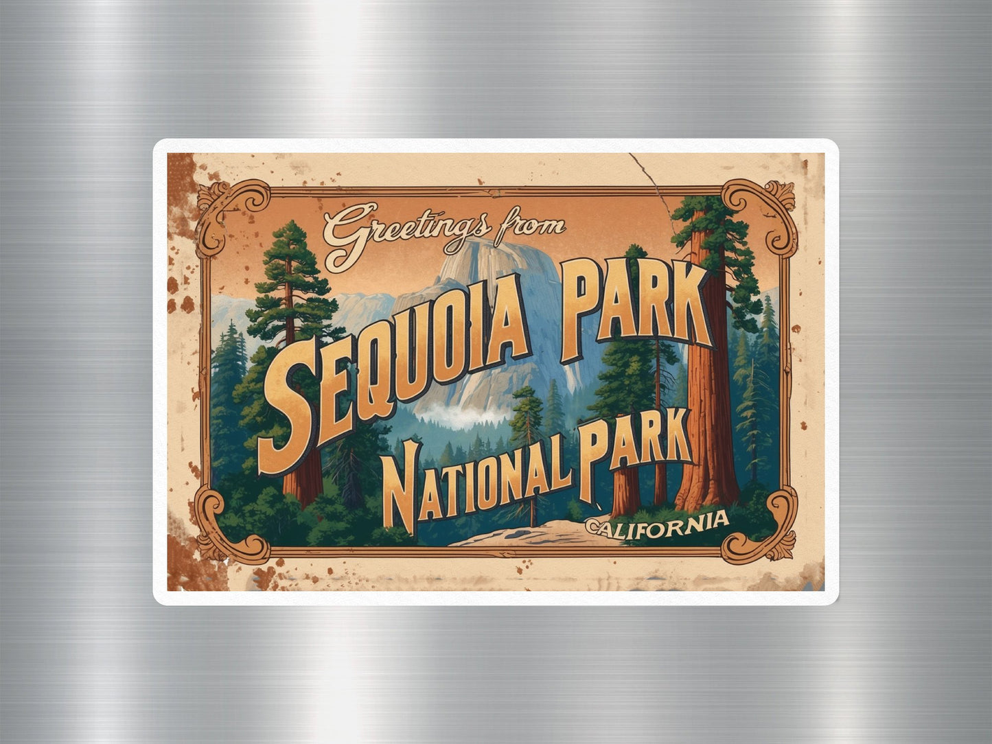 Vintage Sequoia  National Park Sticker