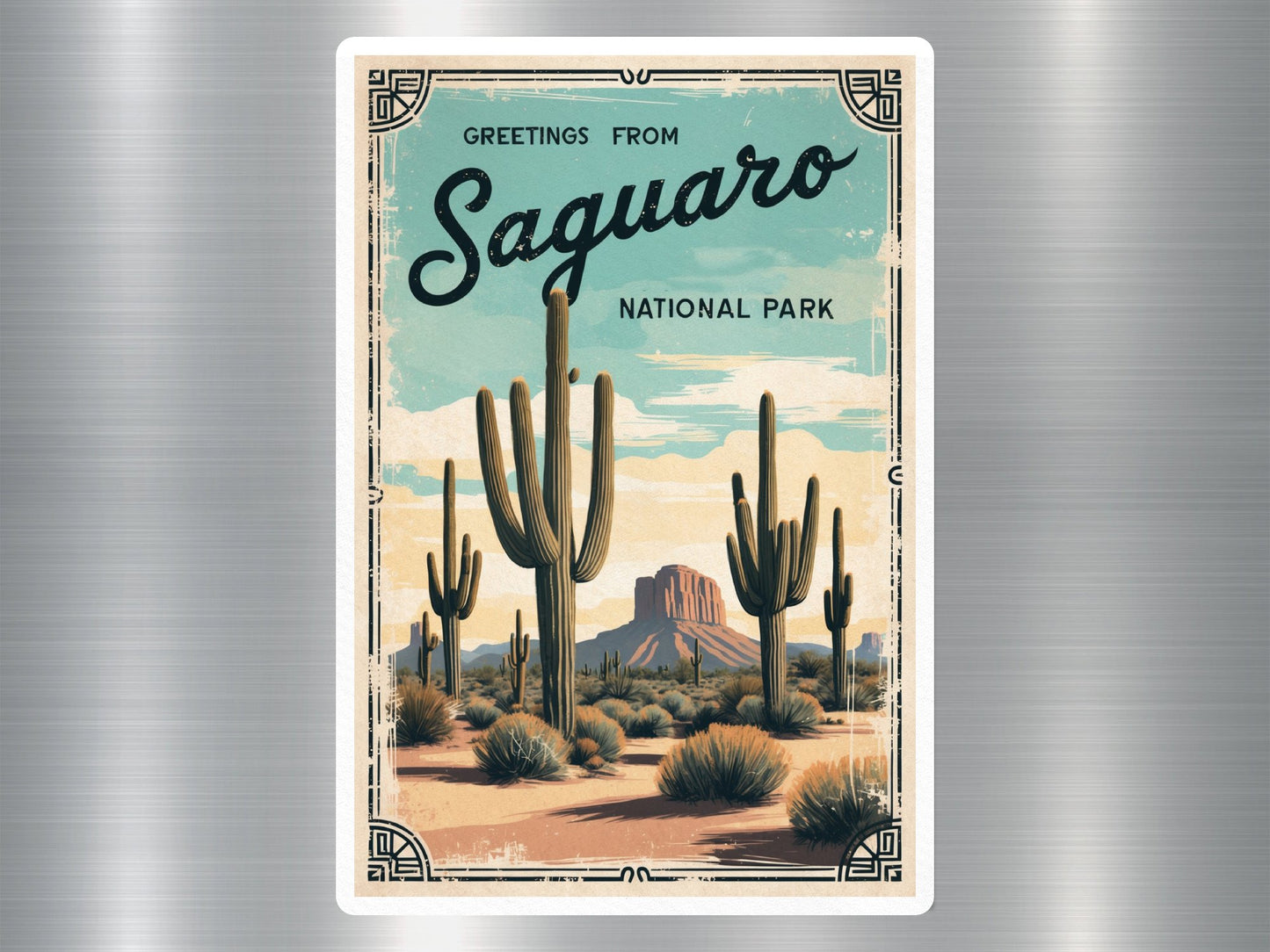 Vintage Saguaro National Park Sticker