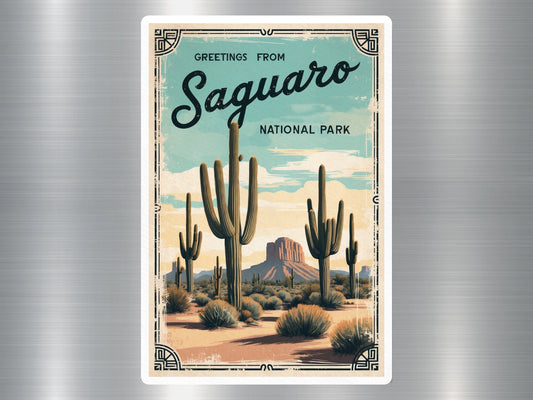 Vintage Saguaro National Park Sticker