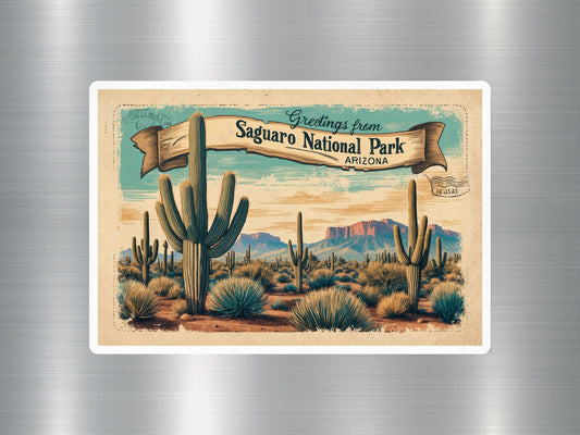 Vintage Saguaro National Park Sticker