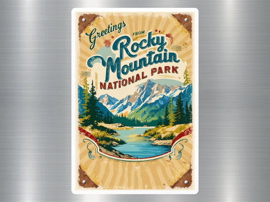 Vintage Rocky Mountain National Park Sticker