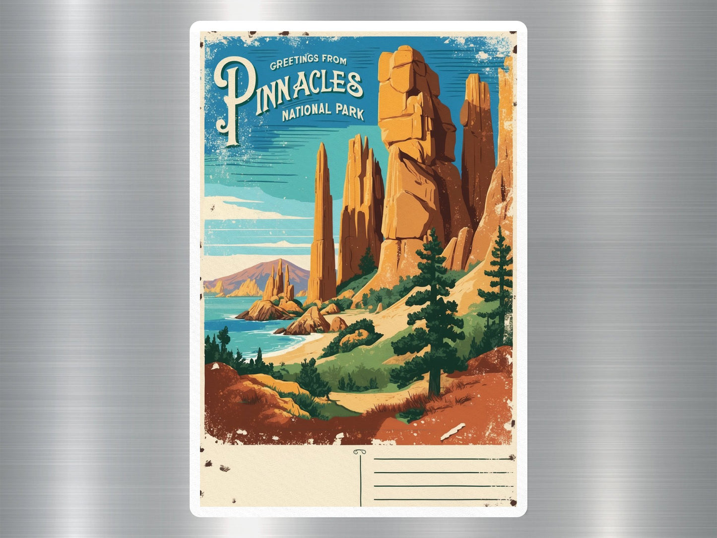 Vintage Pinnacles National Park Sticker