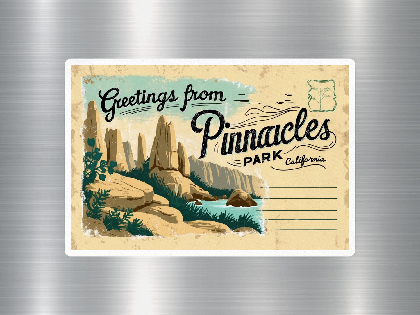 Vintage Pinnacles National Park Sticker