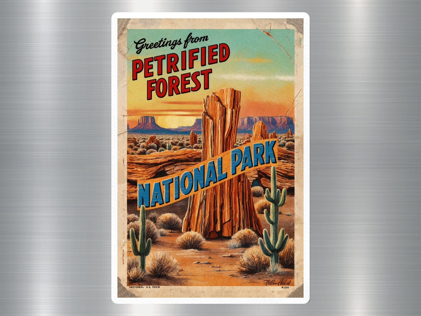 Vintage Petrified Forest National Park Sticker