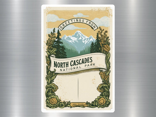 Vintage North Cascades National Park Sticker