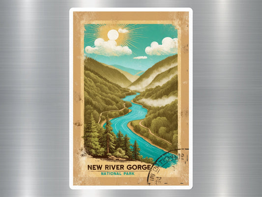 Vintage New River Gorge National Park Sticker