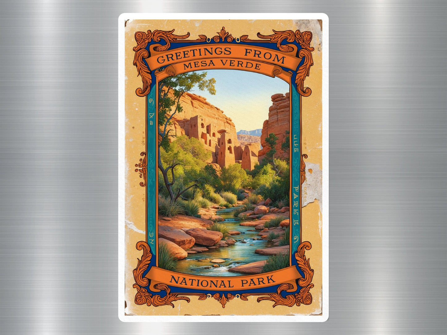 Vintage Mesa Verde National Park Sticker