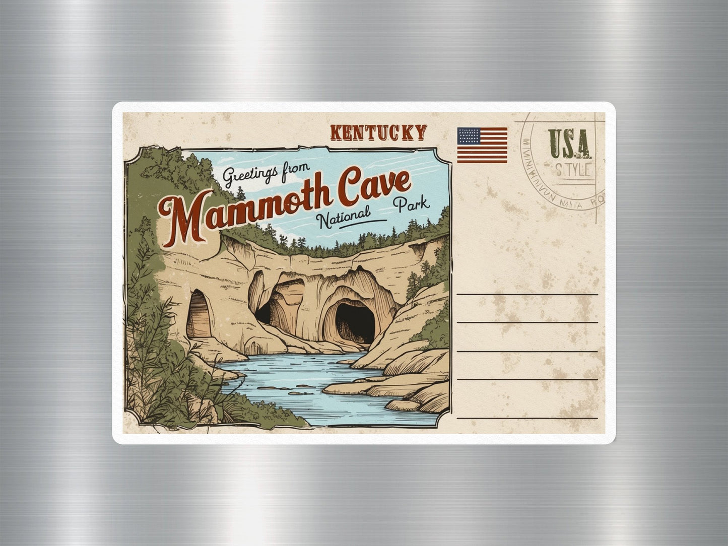 Vintage Mammoth Cave National Park Sticker