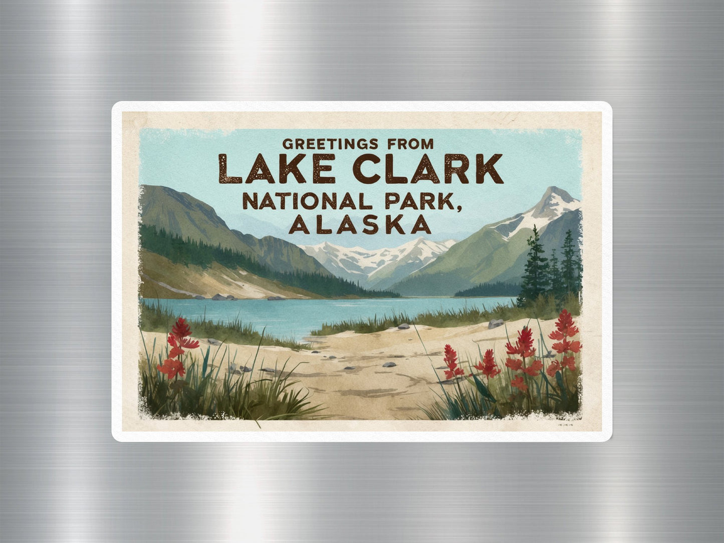 Vintage Lake Clark National Park Sticker