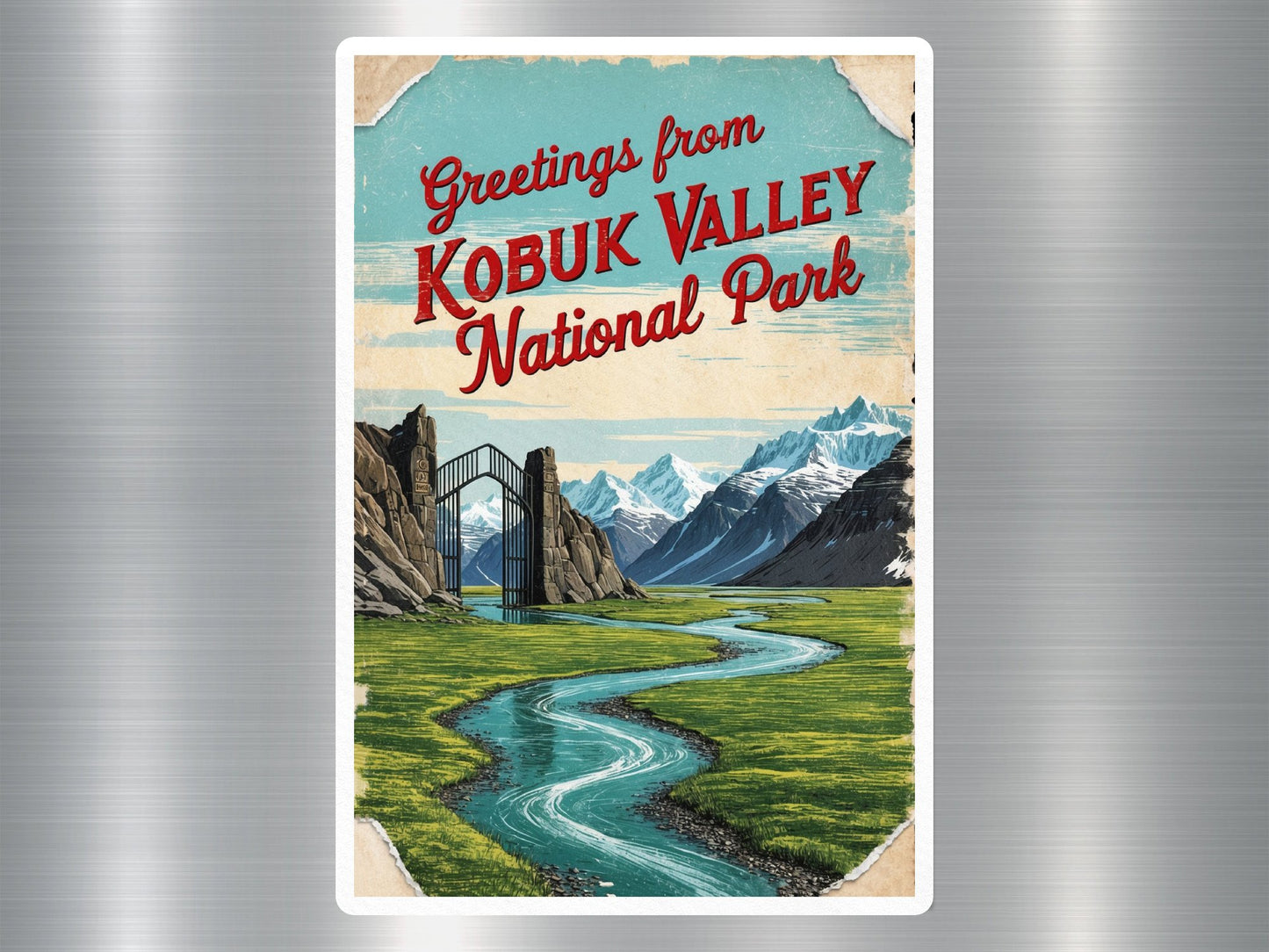 Vintage Kobuk Valley National Park Sticker