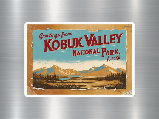 Vintage Kobuk Valley National Park Sticker