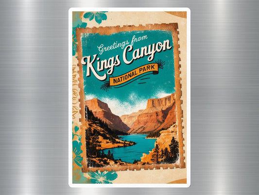 Vintage Kings Canyon National Park Sticker