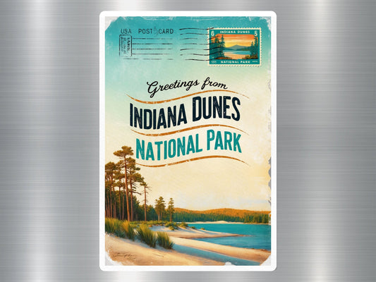 Vintage Indiana Dunes National Park Sticker