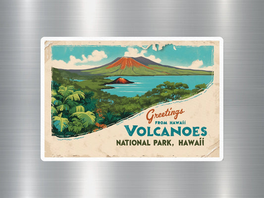 Vintage Hawaii Volcanoes National Park Sticker