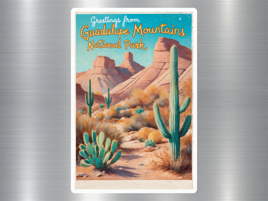 Vintage Guadalupe Mountains National Park Sticker