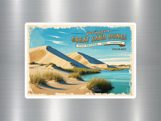 Vintage Great Sand Dunes National Park Sticker