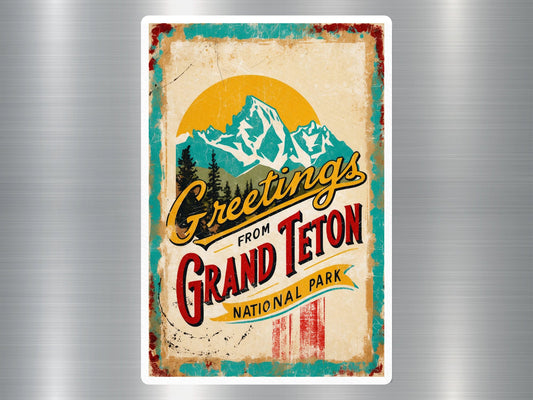 Vintage Grand Teton National Park Sticker