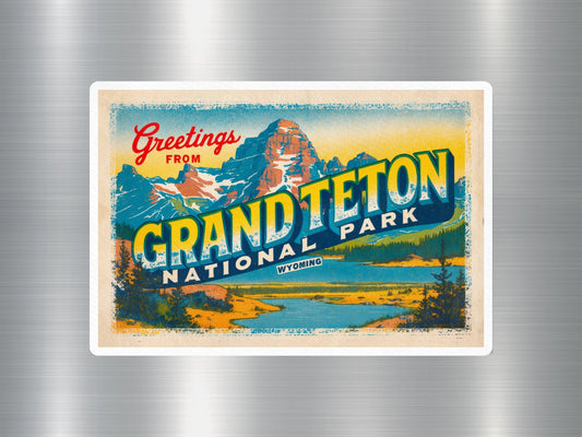 Vintage Grand Teton National Park Sticker