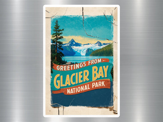 Vintage Glacier Bay National Park Sticker