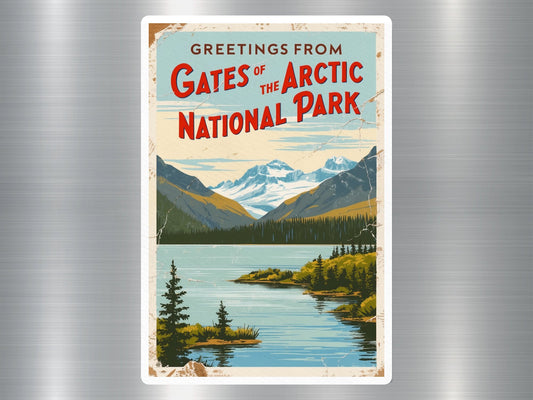 Vintage Gates of The Arctic National Park Sticker