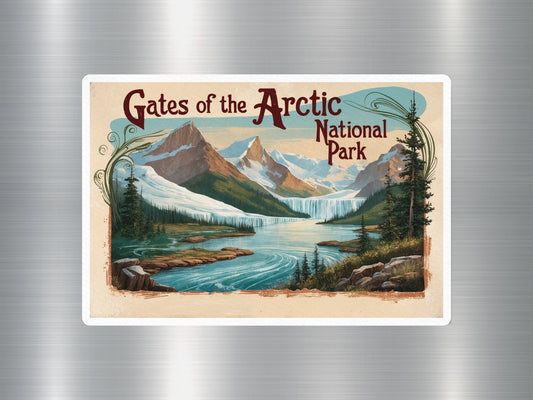 Vintage Gates of The Arctic National Park Sticker