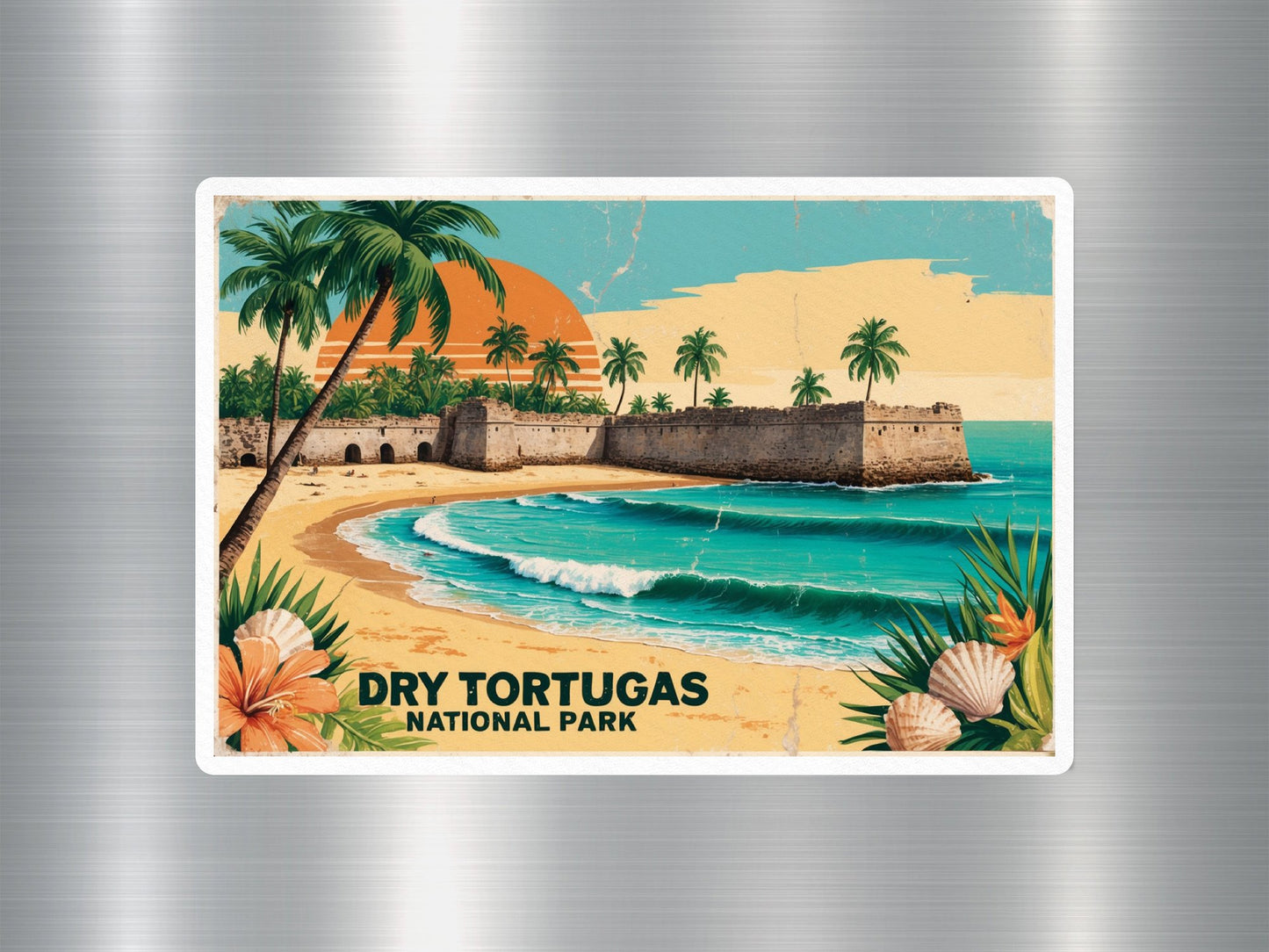 Vintage Dry Tortugas National Park Sticker