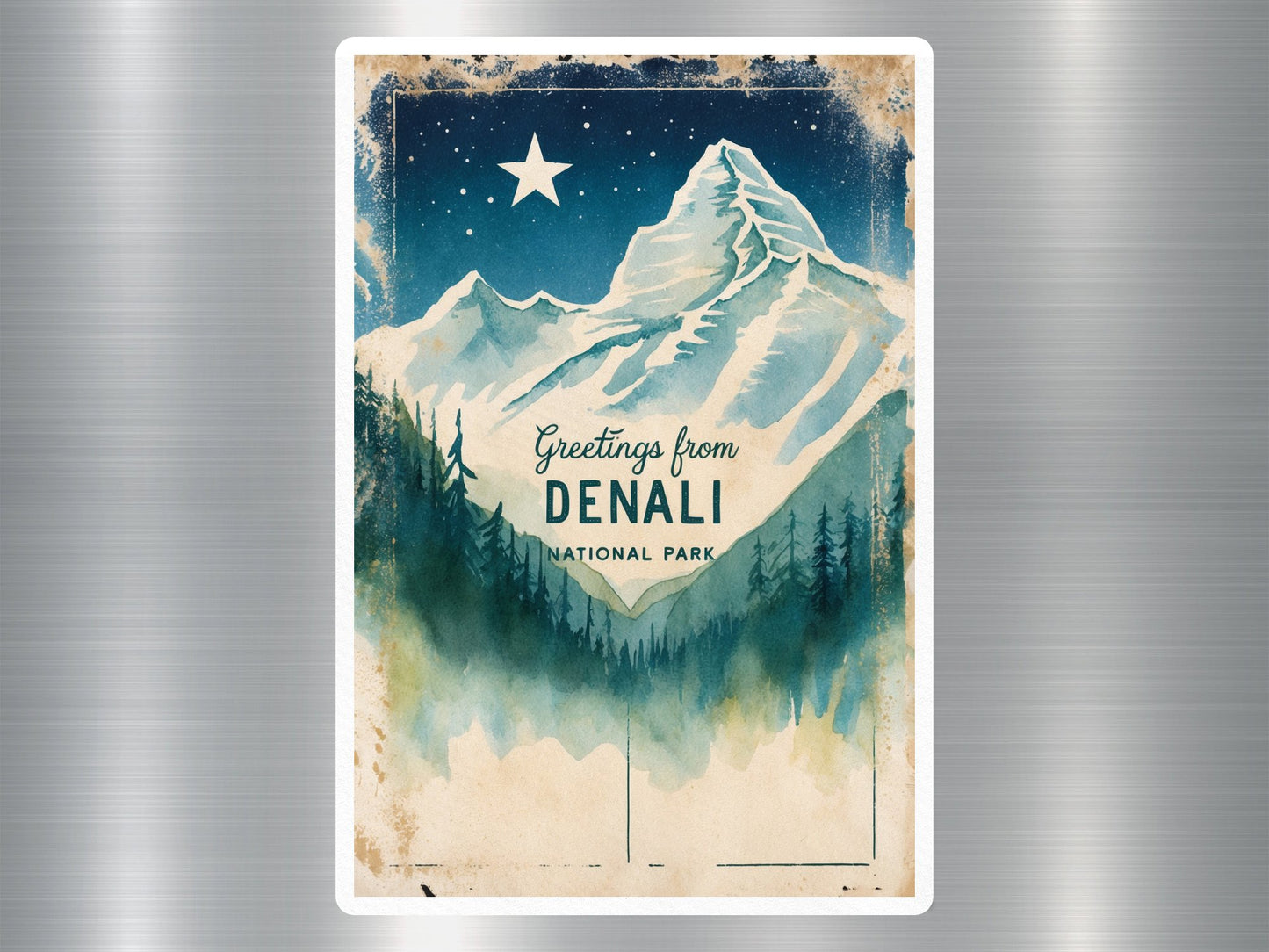 Vintage Denali National Park Sticker