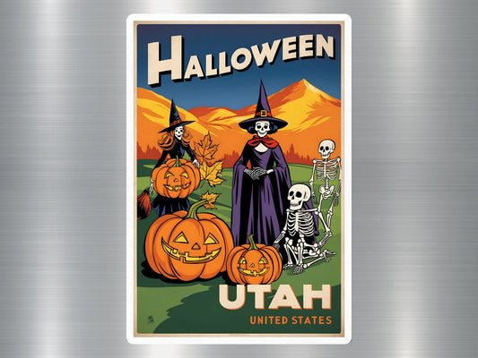 Utah United State Halloween Sticker