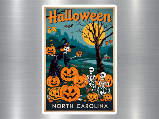 North Carolina Halloween Sticker