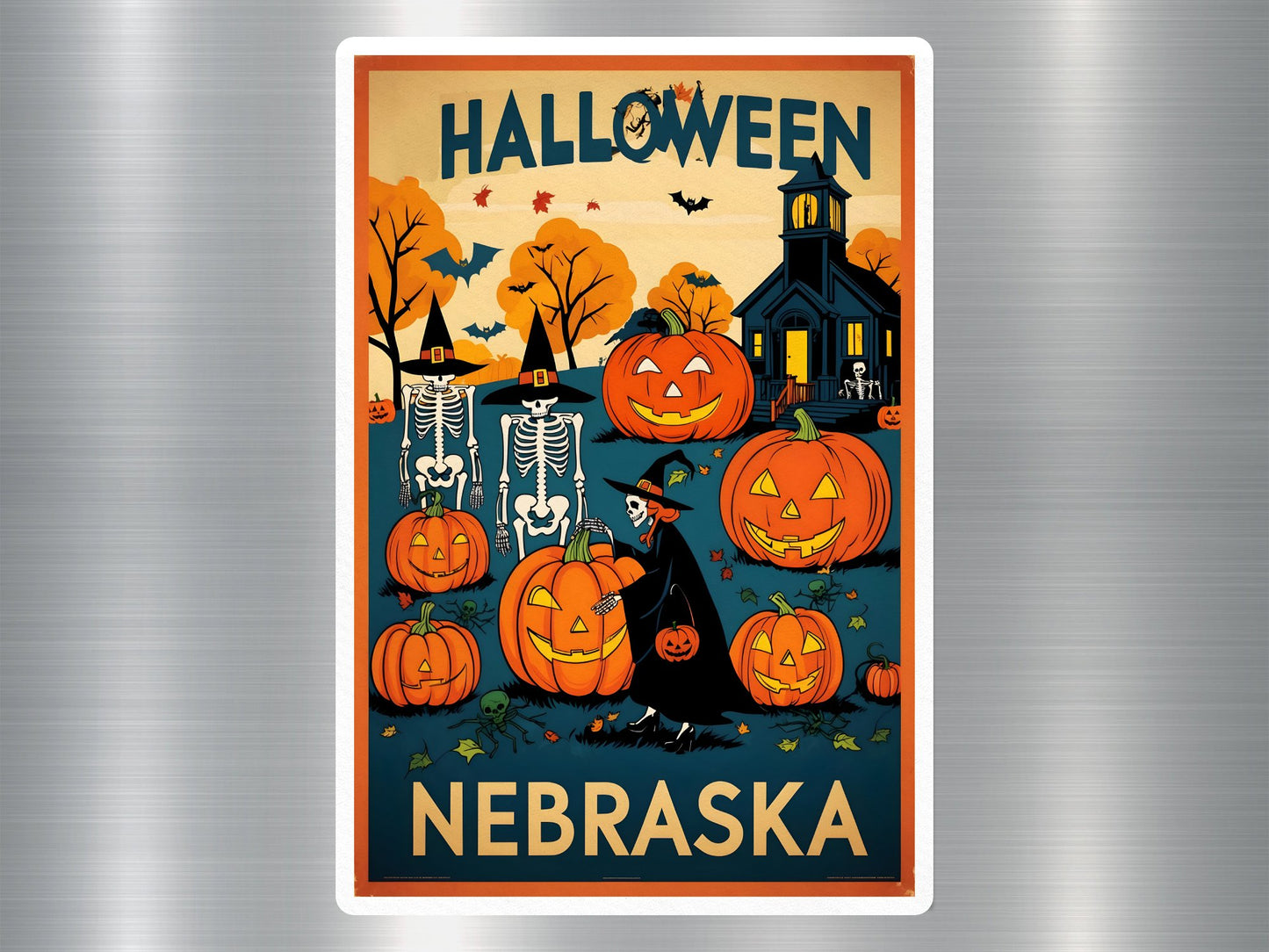 Nebraska Halloween Sticker