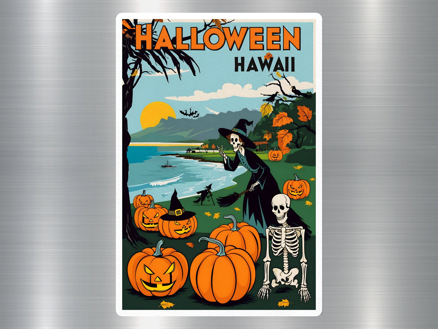 Hawaii Halloween Sticker