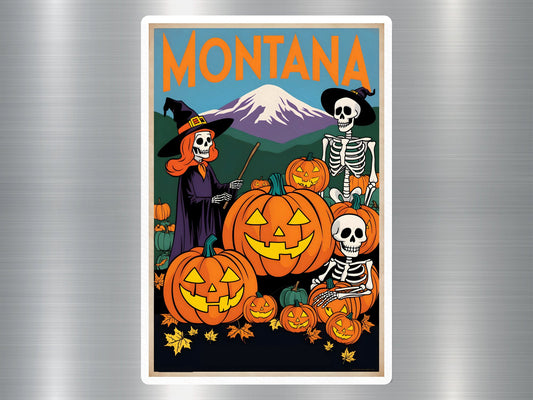 Montana Halloween Sticker