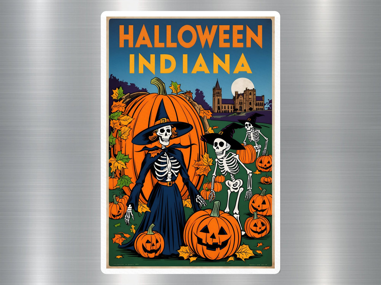 Indiana Halloween Sticker