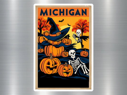 Michigan Halloween Sticker