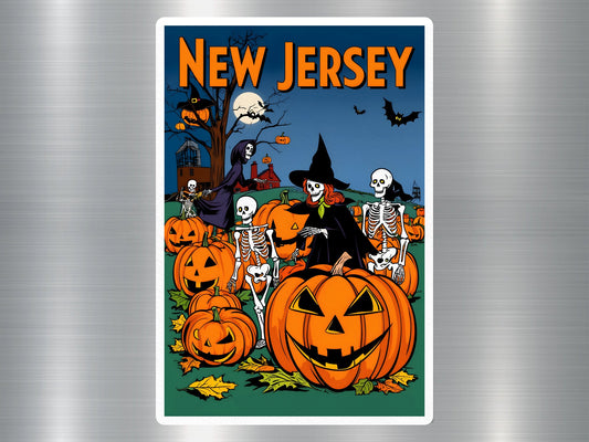 New Jersey Halloween Sticker