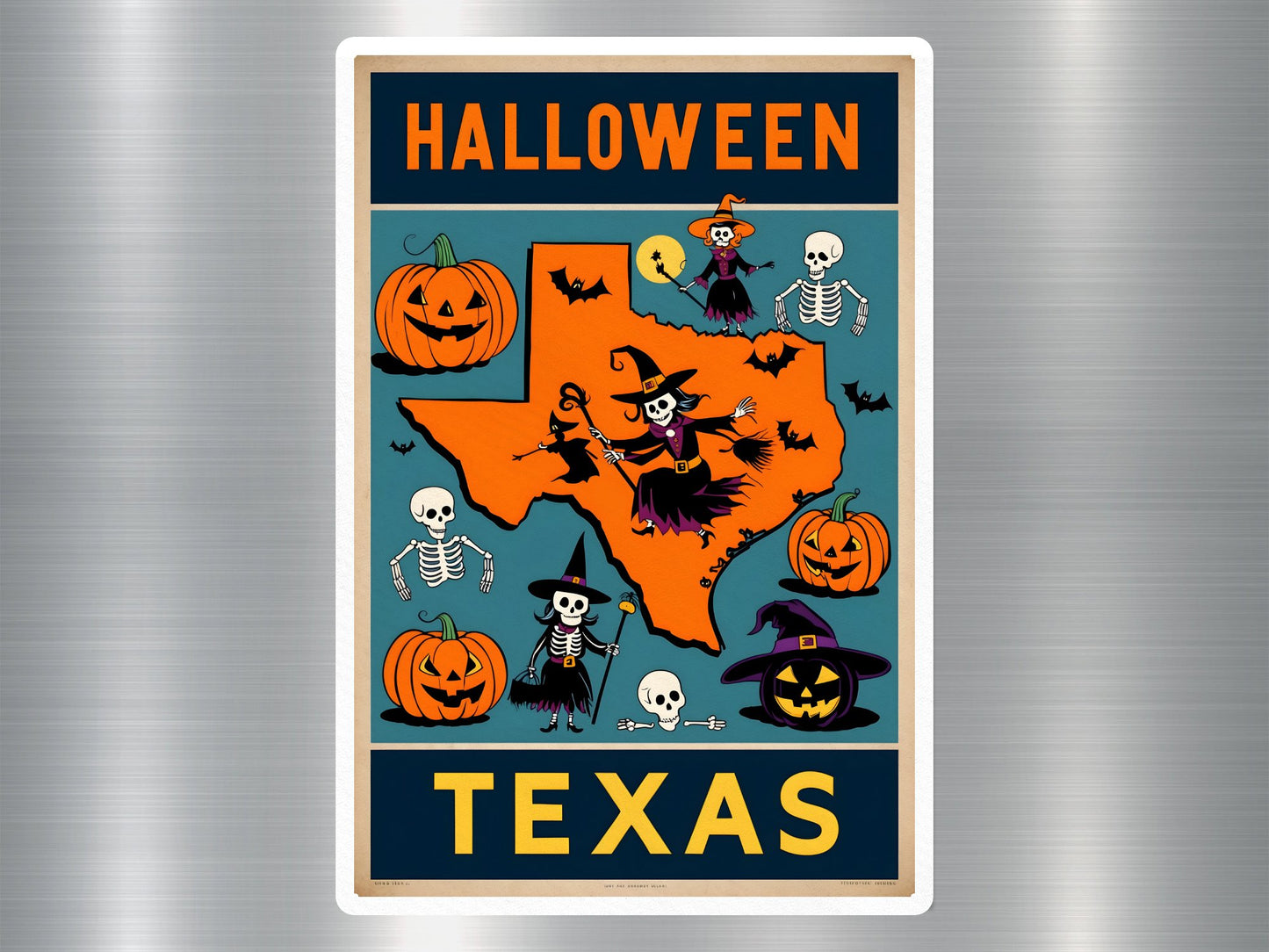 Texas Halloween Sticker