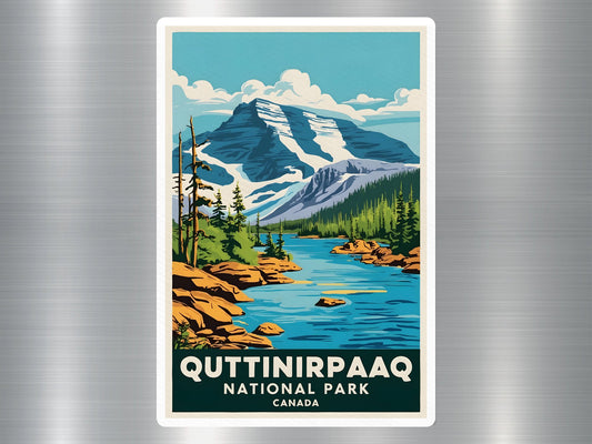 Vintage Quttiniprpaaq Canada National Park Sticker