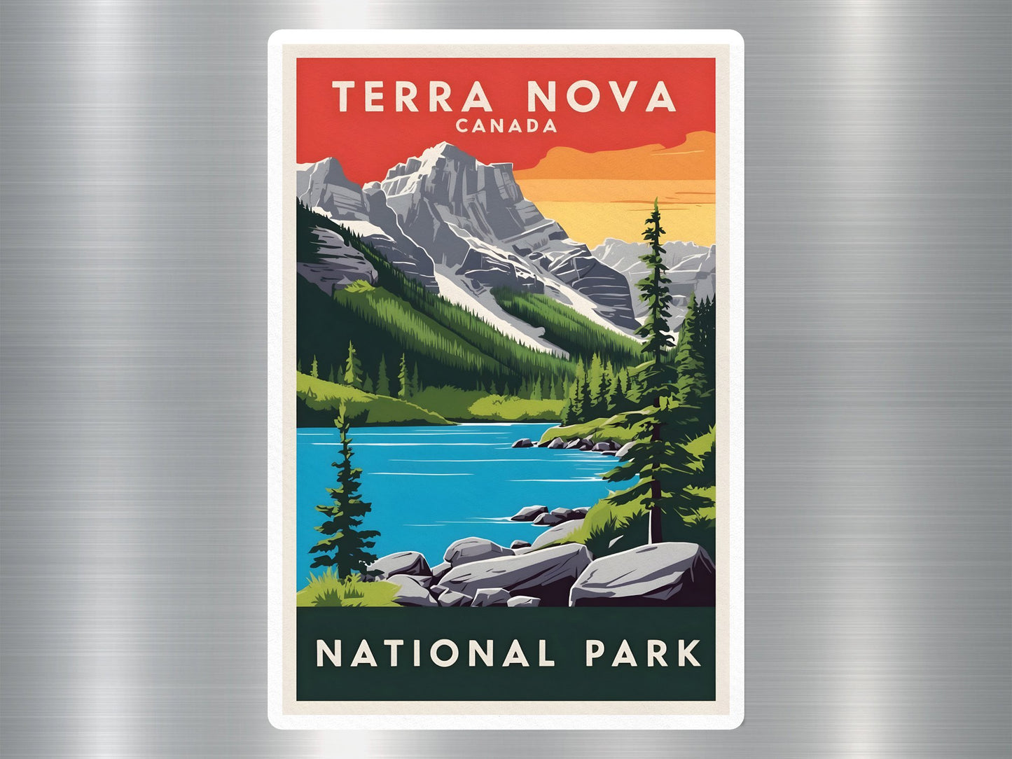 Vintage Terra Nova Canada National Park Sticker