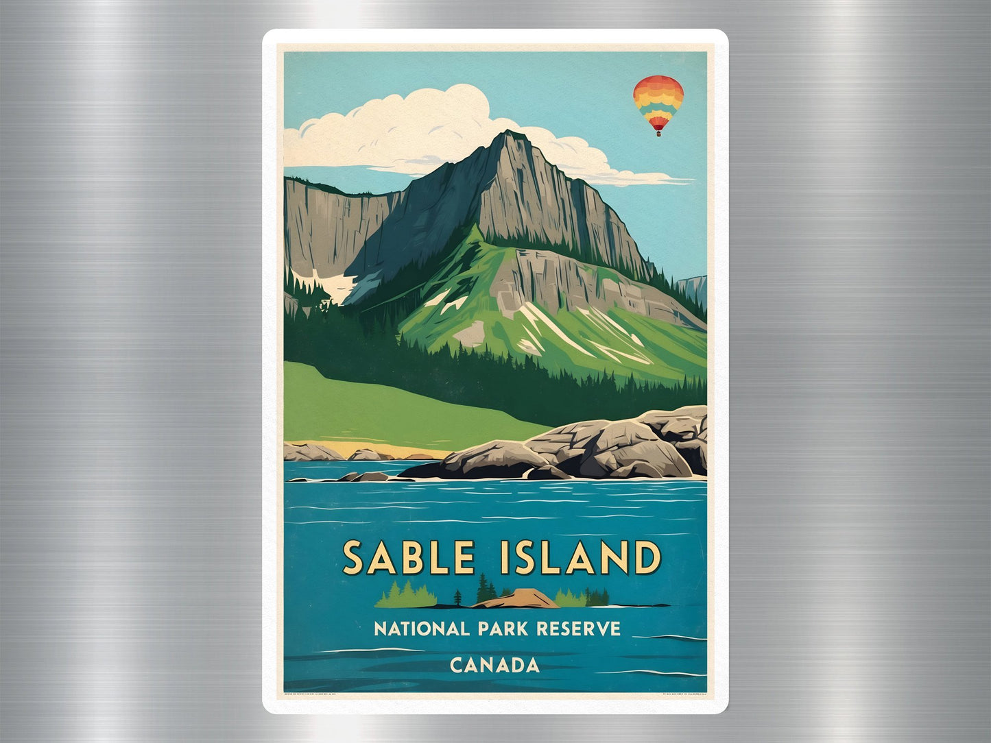 Vintage Sable Island Canada National Park Sticker