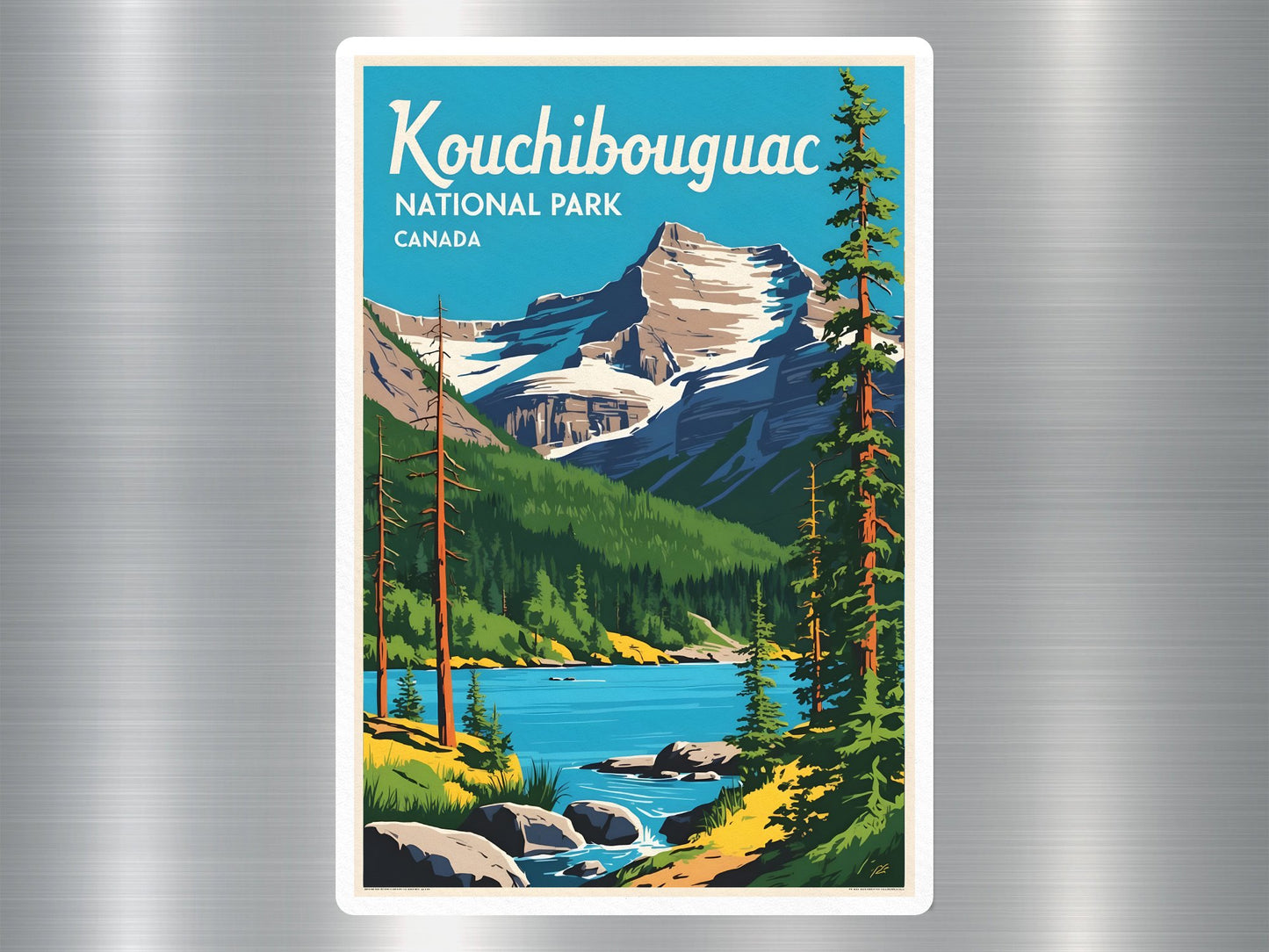 Vintage Kouchibouguac Canada National Park Sticker