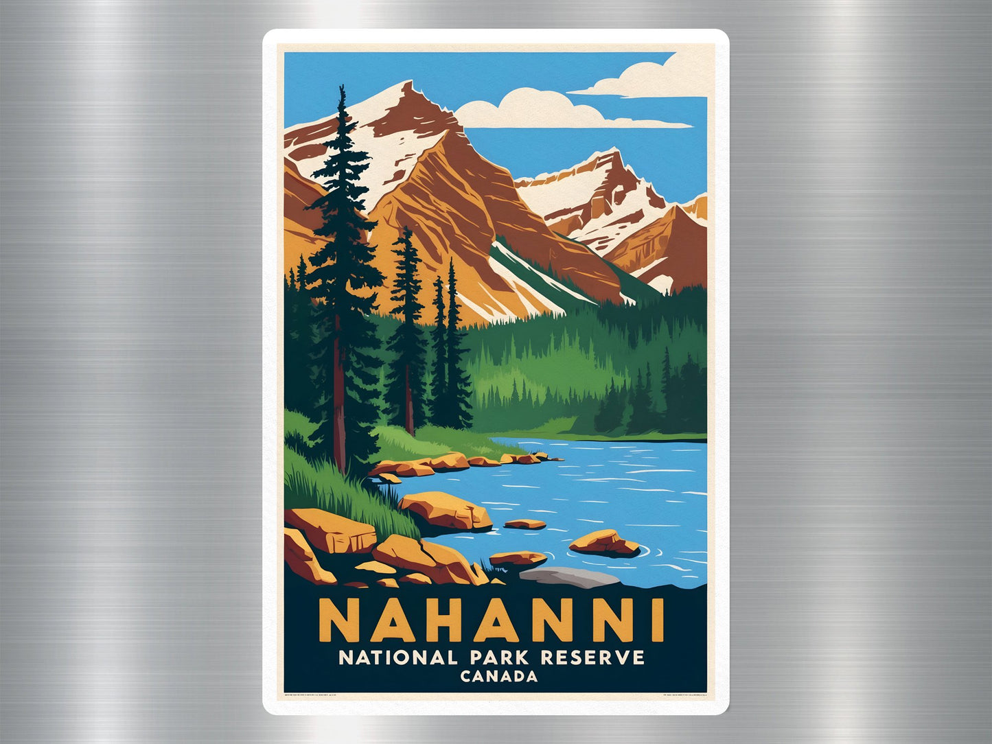 Vintage Nahanni Canada National Park Sticker