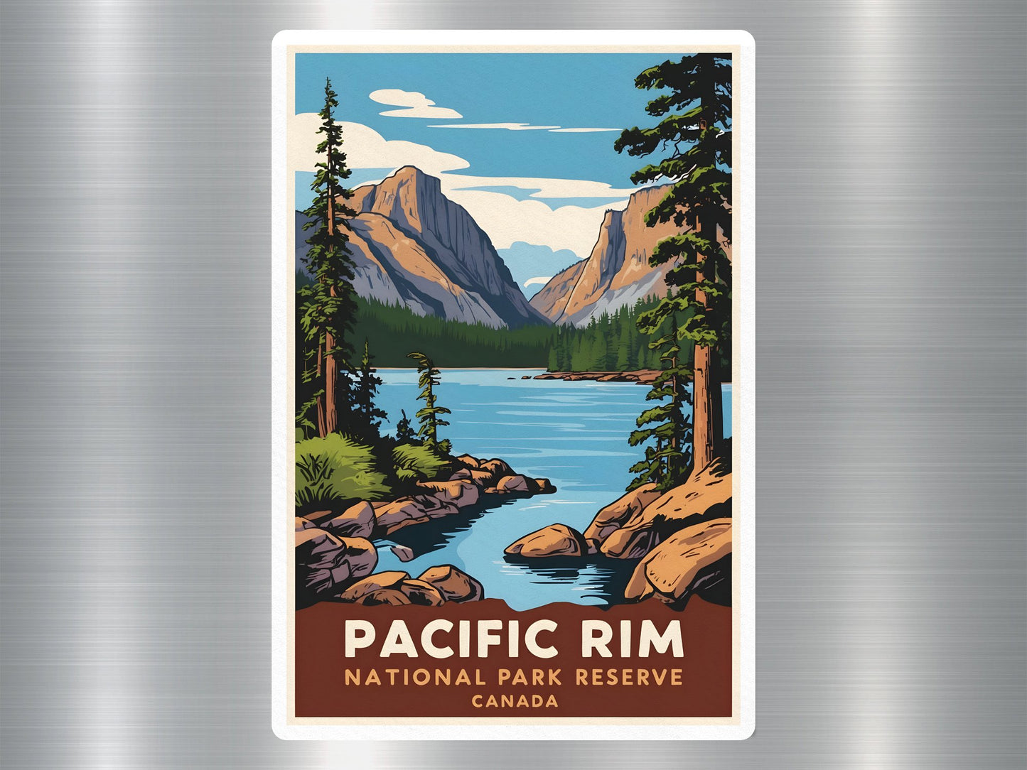 Vintage Pacific Rim Canada National Park Sticker