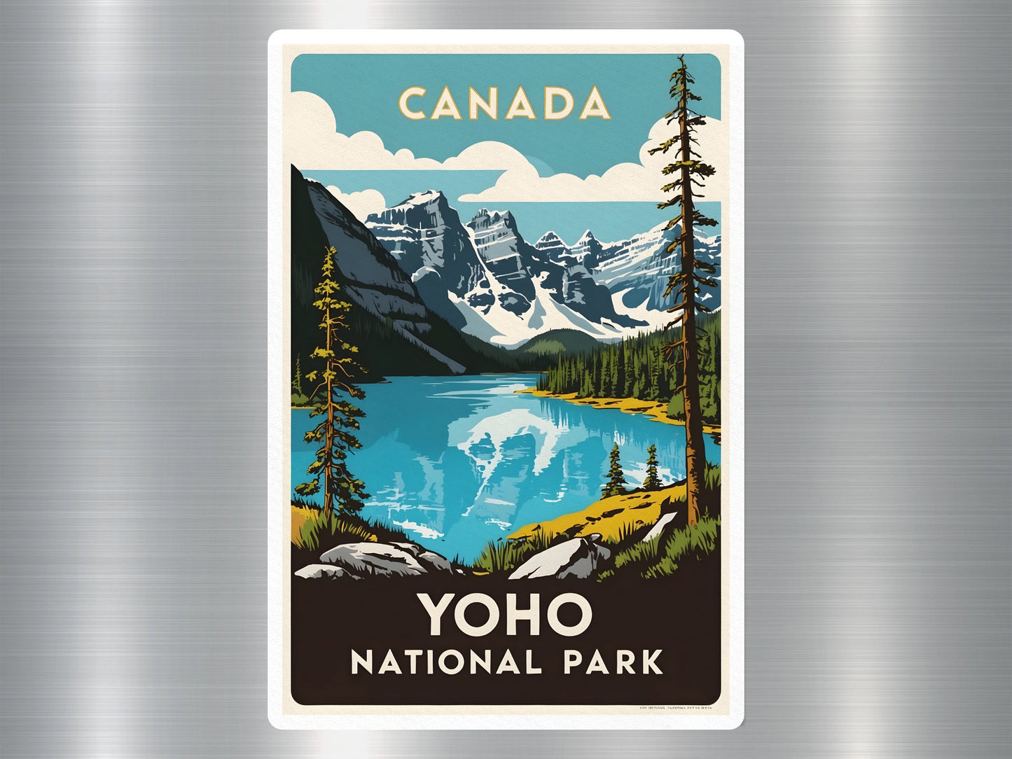 Vintage Yoho Canada National Park Sticker