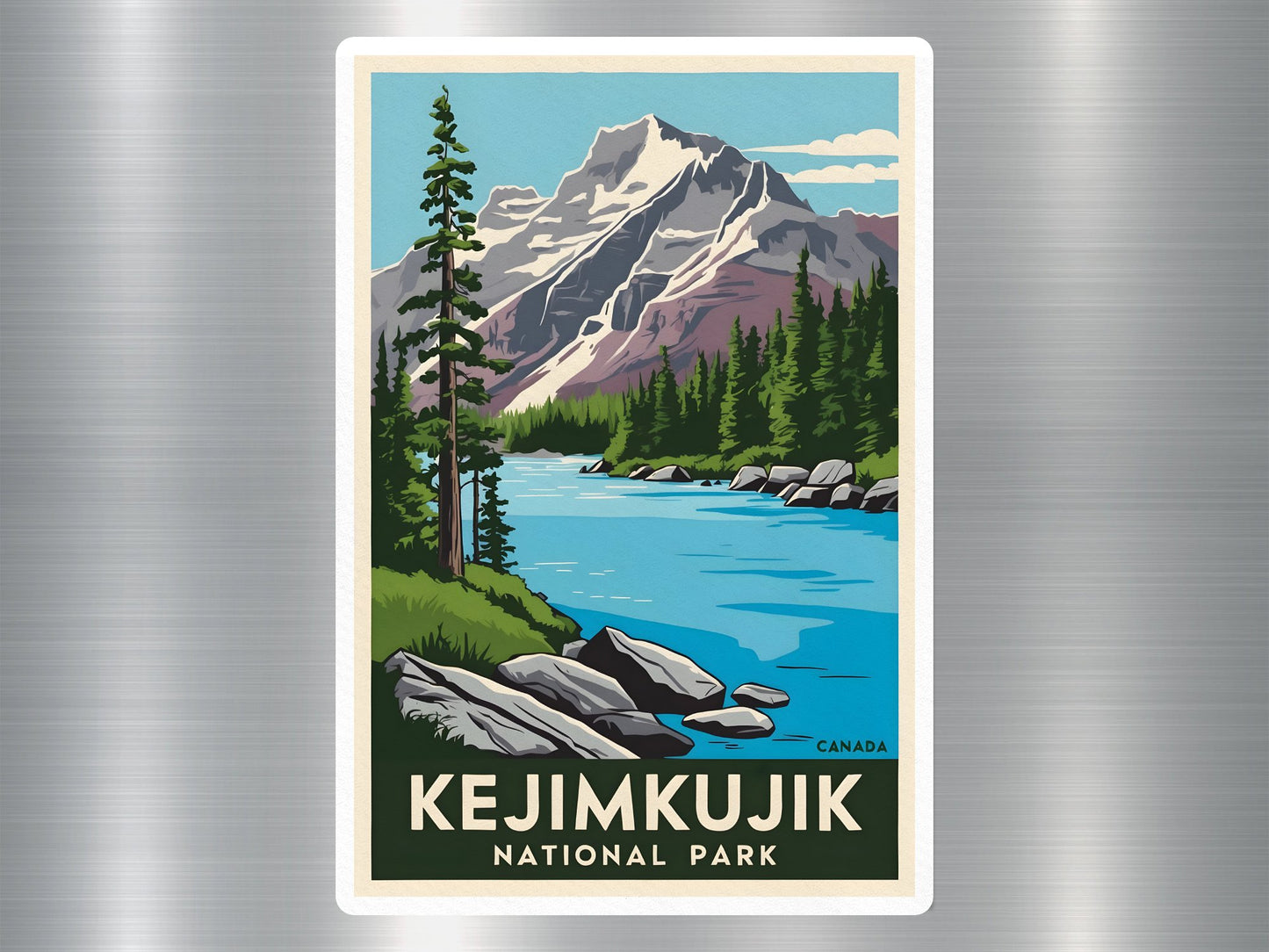 Vintage Kejimkujik Canada National Park Sticker