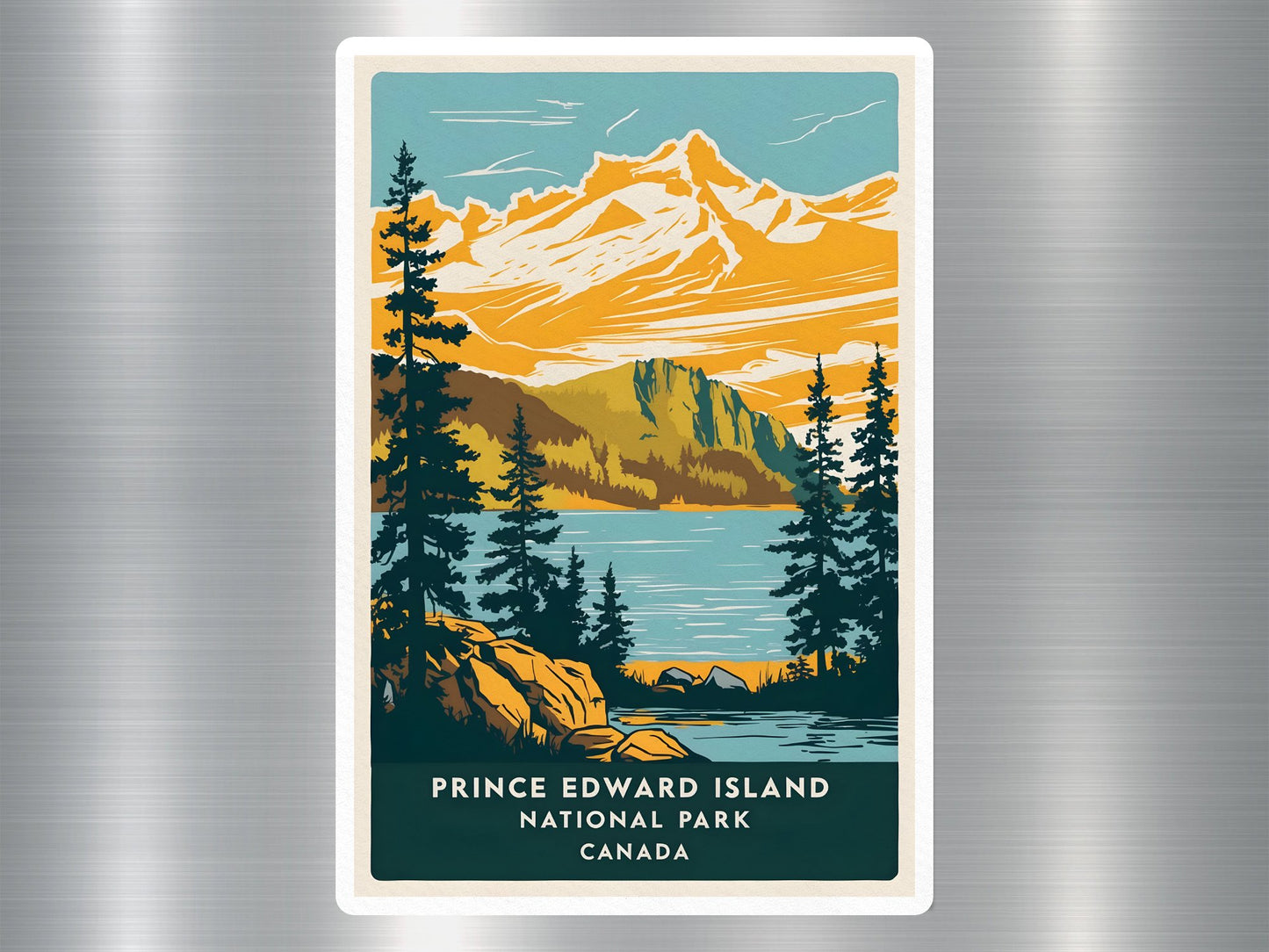 Vintage Prince Edward Island Canada National Park Sticker