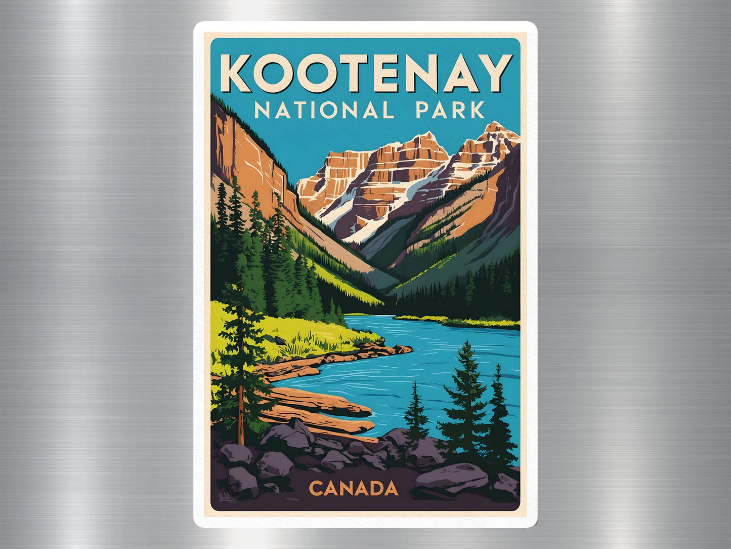 Vintage Kootenay Canada National Park Sticker