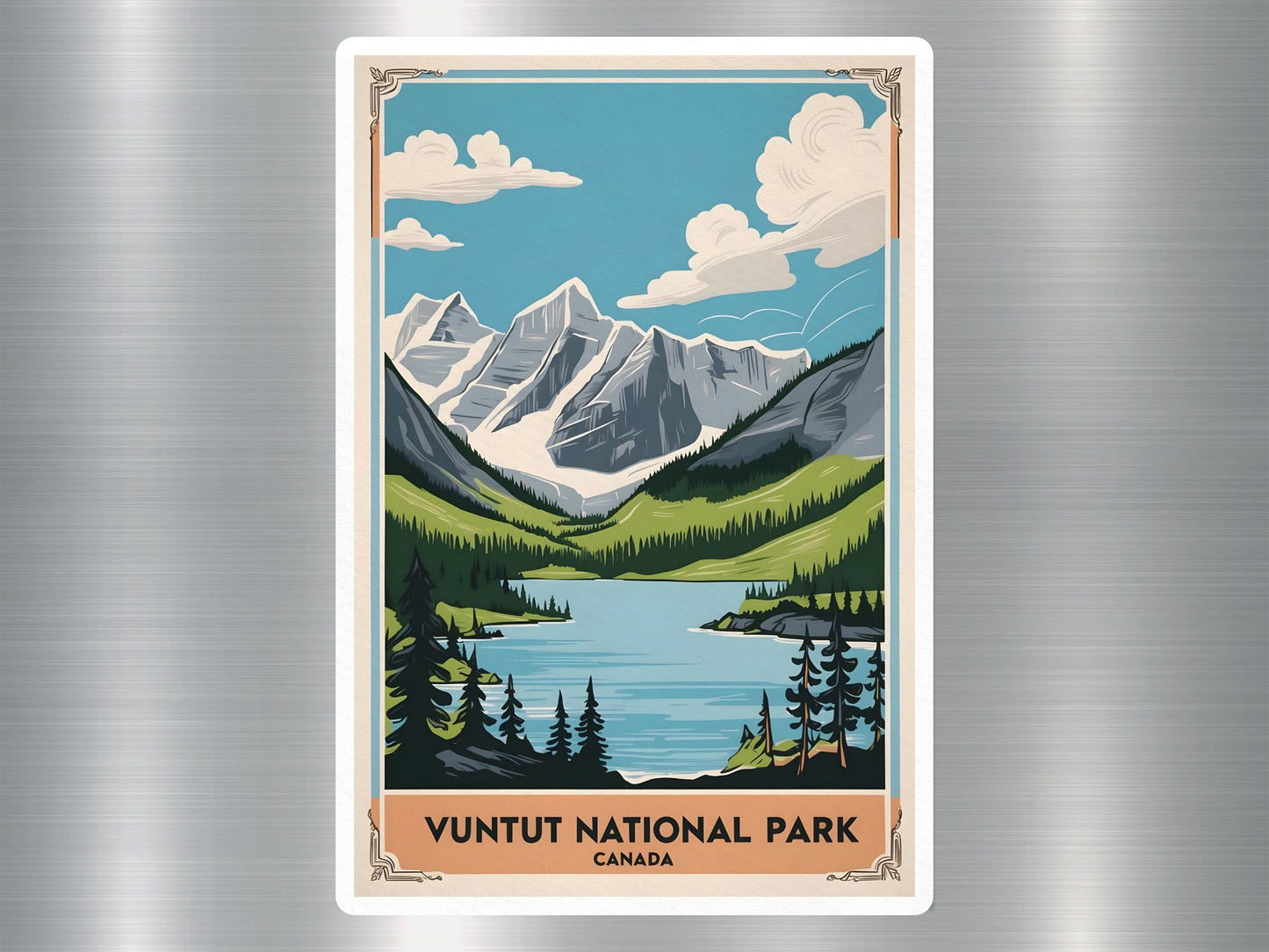 Vintage Vuntut Canada National Park Sticker