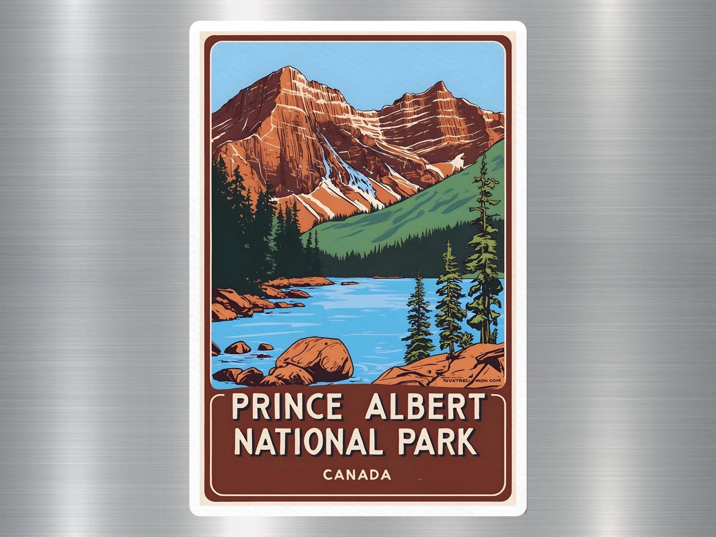 Vintage Prince Albert Canada National Park Sticker