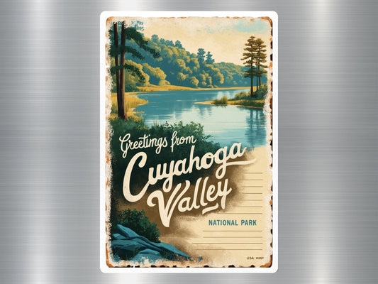 Vintage Cuyahoga Valley National Park Sticker